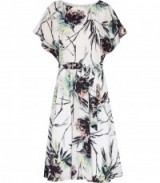 Reiss NAOMI PRINTED COLD-SHOULDER DRESS ~ floral dresses