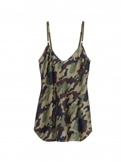 NILI LOTAN LIGHT CAMOUFLAGE PRINT CAMI TOP | strappy camo printed tops - flipped