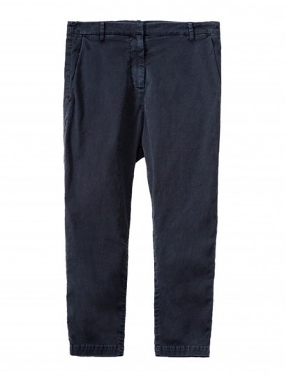 NILI LOTAN DARK NAVY PARIS PANT | cropped blue trousers - flipped