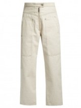 ISABEL MARANT Paden high-waisted wide-leg jeans | cream denim
