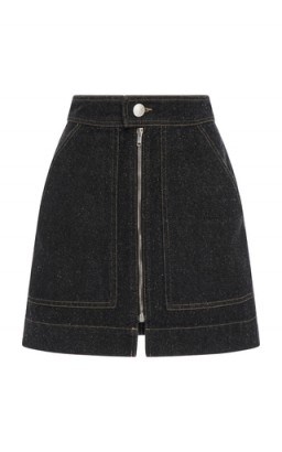 Isabel Marant Penelope Zipper Mini Skirt - flipped