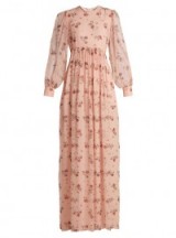 EMILIA WICKSTEAD Pia rose-print silk-chiffon dress
