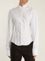 JACQUEMUS Pintuck-detail cotton shirt