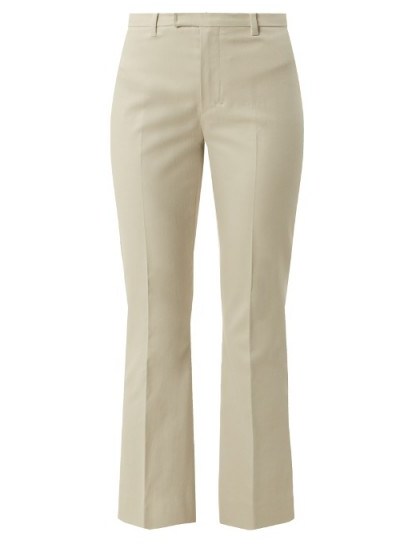 S MAX MARA Plava trousers ~ neutral tone cropped pants - flipped