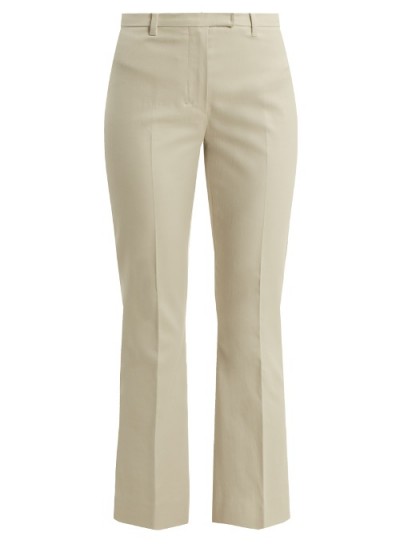 S MAX MARA Plava trousers ~ neutral tone cropped pants