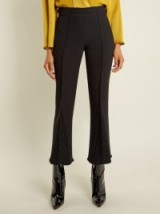 MARCO DE VINCENZO Pleated crepe cropped trousers