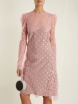 NINA RICCI Polka-dot tulle dress ~ light-pink dresses
