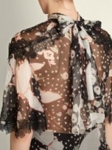 VALENTINO Pop Butterflies-print chiffon blouse