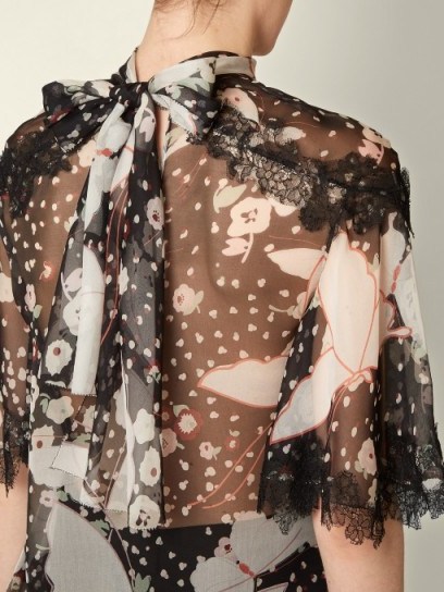 VALENTINO Pop Butterflies-print chiffon blouse - flipped