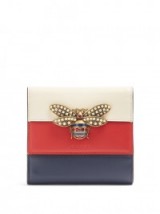 GUCCI Queen Margaret Bee-embellished leather wallet ~ beautiful luxury wallets ~ chic accessories