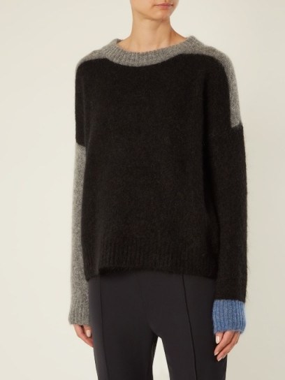 ACNE STUDIOS Rafa round-neck intarsia-knit sweater - flipped
