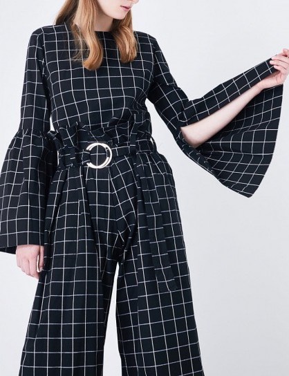 REJINA PYO Marta checked cotton blouse | contemporary fashion - flipped