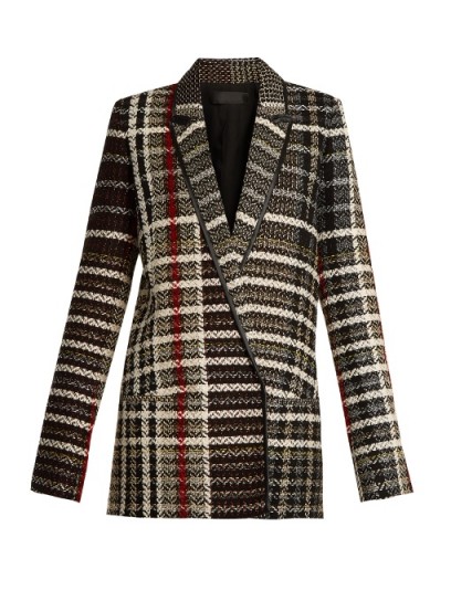 HAIDER ACKERMANN Renior peak-lapel tweed blazer ~ tailored blazers ~ smart checked jackets
