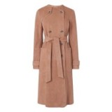 L.K. Bennett RIA BLUSH LEATHER COAT ~ luxe pink statement coats