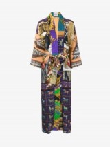 Rianna + Nina Multi-Print Belted Kimono Coat ~ long silk kimonos