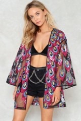 Nasty Gal Ridin’ High Sequin Kimono