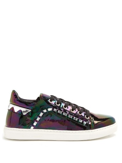 SOPHIA WEBSTER Riko low-top leather trainers | sports luxe sneakers