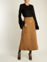 ELLERY Ritzy A-line wool-blend skirt