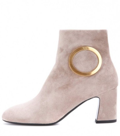 ROGER VIVIER Chunky Trompette suede ankle boots - flipped