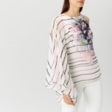 COAST Roma Print Top ~ one sleeve floral tops