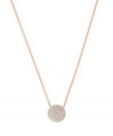 MONICA VINADER Rose Gold Vermeil Diamond Ava Button Necklace