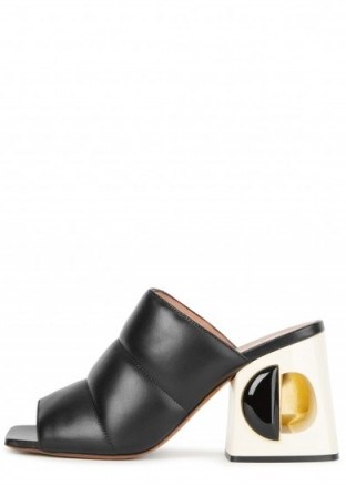 MARNI Sabot quilted leather mules - flipped