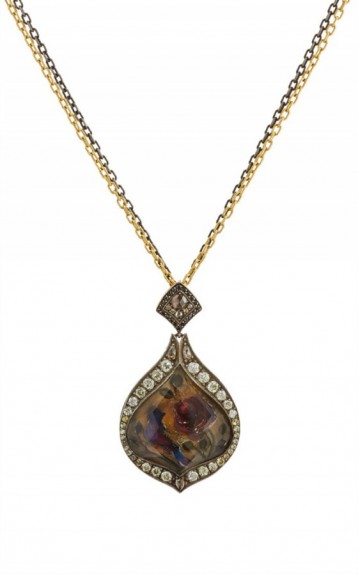 SEVAN BIÇAKÇI Rose & Nightingale Intaglio Pendant Necklace ~ stunningly beautiful pendants ~ dream jewellery