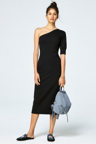 REBECCA MINKOFF SHOSHONE DRESS | LBD | chic one shoulder dresses | casual style - flipped