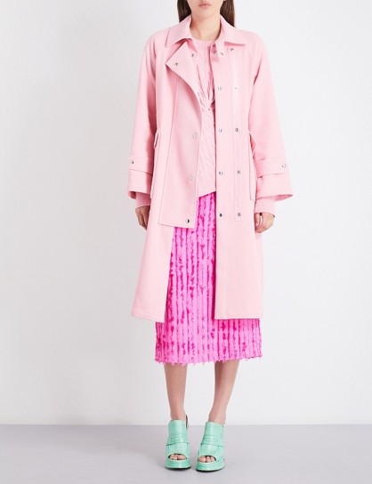 SIES MARJAN Alison twill trench coat | sugar-pink coats