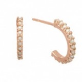 LOLA ROSE Small Hoop Earrings | pearl hoops | neat jewellery