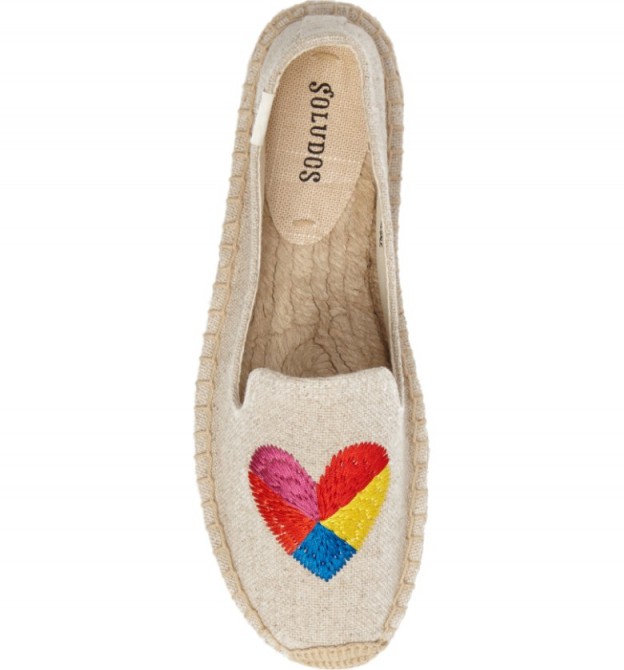 SOLUDOS Heart Embroidered Espadrille