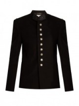 SAINT LAURENT Stand-collar cotton military jacket
