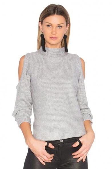 1. STATE COLD SHOULDER SWEATER - flipped