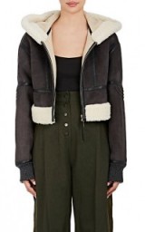 STELLA MCCARTNEY Faux-Shearling Crop Coat | warm stylish winter coats/jackets