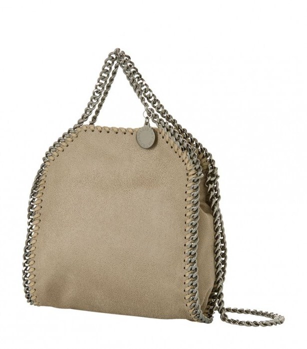 Stella McCartney Micro Falabella Shaggy Deer Tote ~ small faux leather crossbody bags - flipped