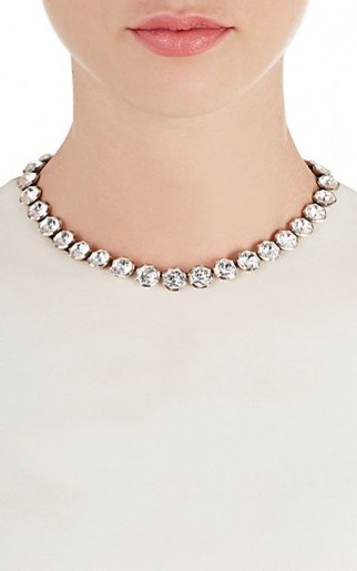 STEPHANIE WINDSOR ANTIQUES Countess Riviere Necklace ~ statement crystal necklaces - flipped