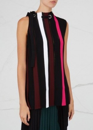 PROENZA SCHOULER Striped stretch-knit top - flipped