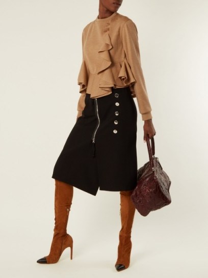 GIVENCHY Suede over-the-knee boots - flipped