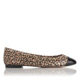 L.K. Bennett SUZANNE ANIMAL PRINTED LEATHER FLATS