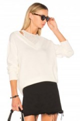 T by Alexander Wang DEEP V SWEATER WITH INNER TANK
