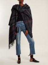 VIVIENNE WESTWOOD ANGLOMANIA Tassel-trimmed checked poncho