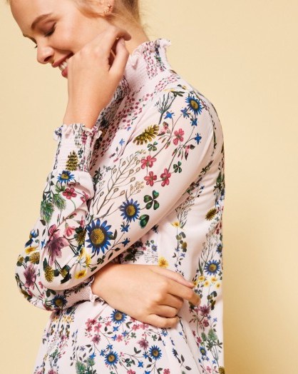Ted Baker MERANDA Unity Floral high neck blouse - flipped