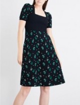 VALENTINO Lily puff-sleeve knitted dress