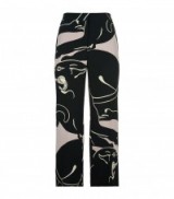 Valentino Wide-Leg Panther Trousers