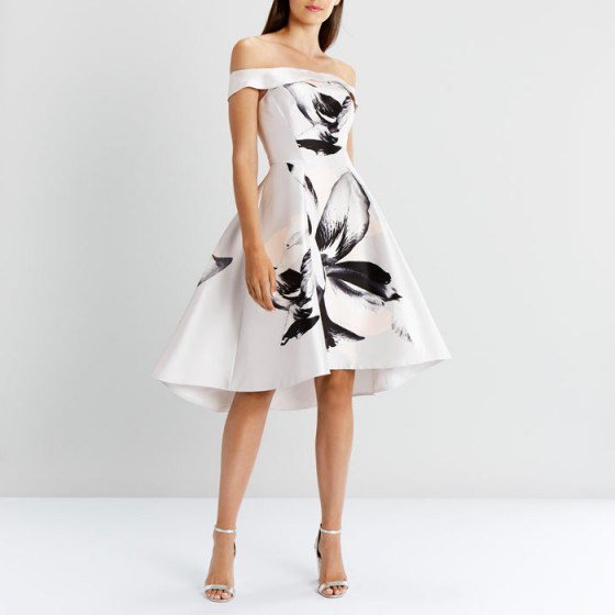 COAST Victorie Print Dress ~ floral print bardot dresses - flipped