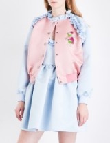 VIVETTA Sante Fe satin jacket ~ pink and blue ruffle jackets