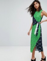 Warehouse Mixed Ditsy Chintz Dress ~ floral print midi dresses