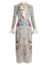 TEMPERLEY LONDON Woodland floral-embroidered silk-chiffon dress