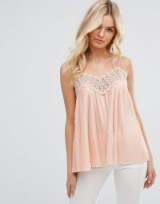 Y.A.S Model Strap Top | rose-pink cami tops