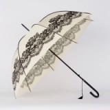 COAST Zanna Umbrella ~ cream and black floral lace print umbrellas